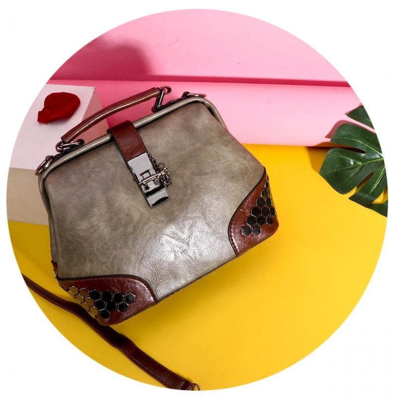 Women's Fashion PU Shoulder Handbag