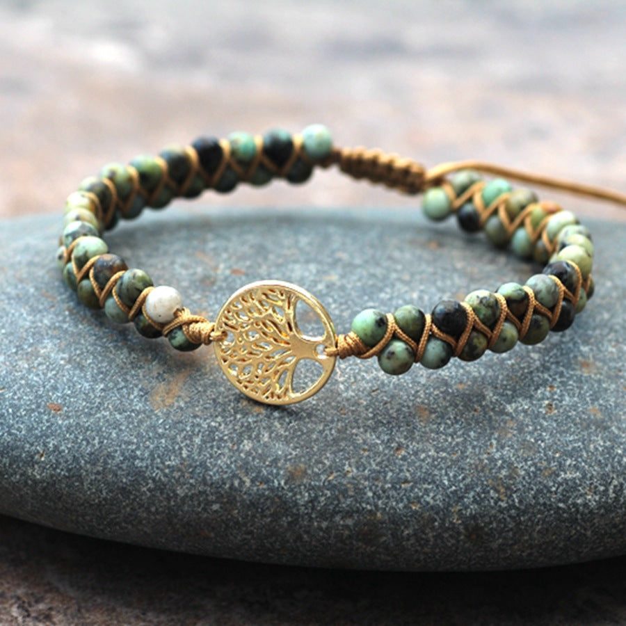 Tree of Life Charm Braided Friendship Bracelet