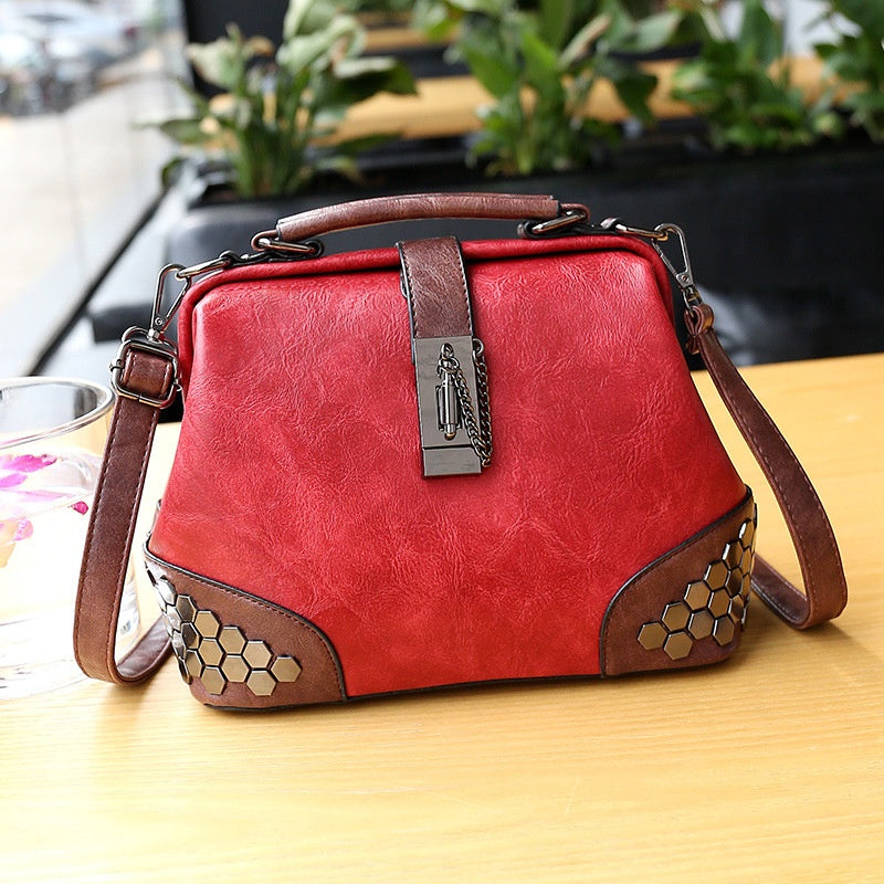 Women's Fashion PU Shoulder Handbag