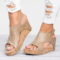 Women's Roman Fish-Mouth Wedge Sandals