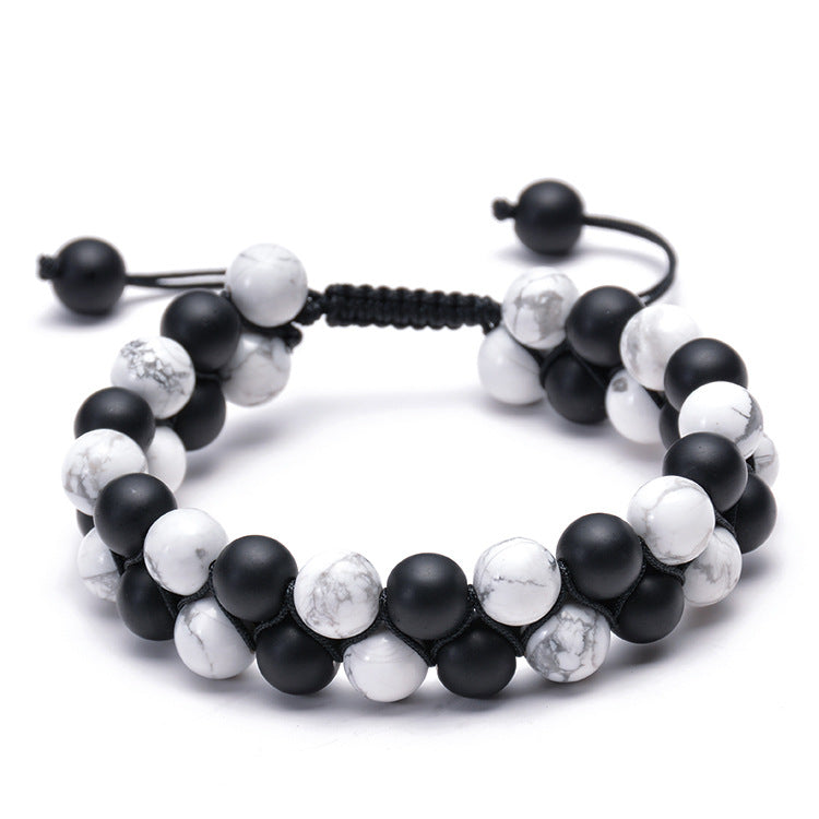 SevenChakra Natural Stone Handmade Braided Double Layer Lava Bracelets
