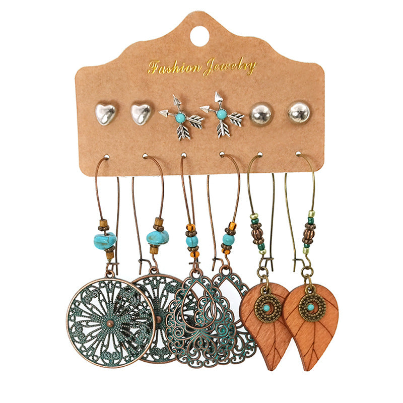 Women's Bohemian Tassel Earrings – 3-Piece Set