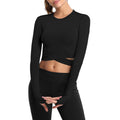Women's Fitted Cropped Sports Yoga T-Shirt