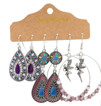 Women's Bohemian Vintage Leaf Tassel Earrings