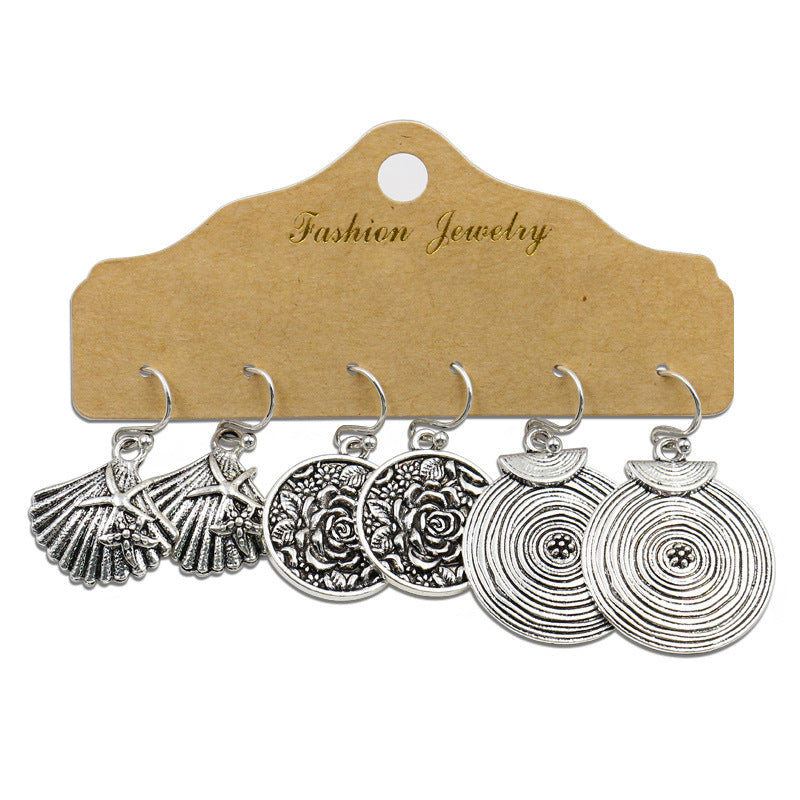 Women's Bohemian Tassel Earrings – 3-Piece Set