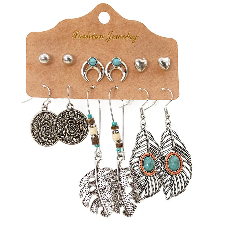 Women's Bohemian Tassel Earrings – 3-Piece Set