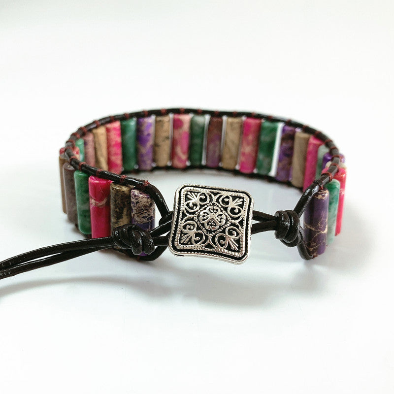 Women's Bohemian Imperial Stone Woven Bracelet
