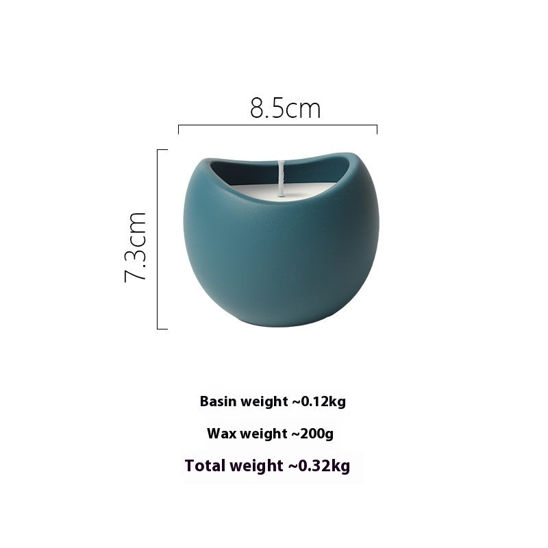 Ceramic Candle Cup Home Aromatherapy Vessel