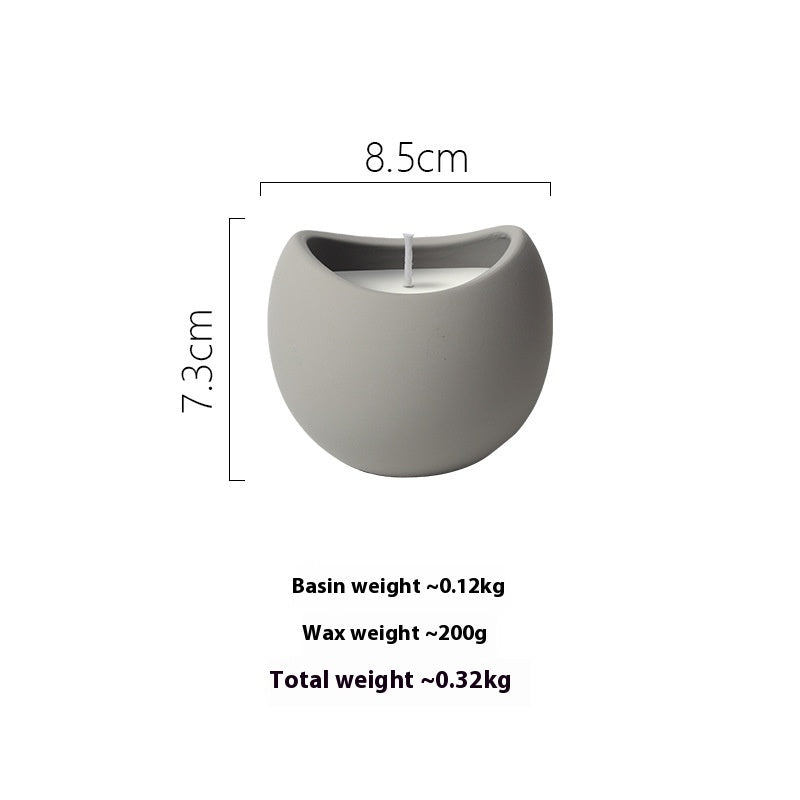 Ceramic Candle Cup Home Aromatherapy Vessel