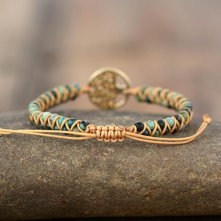 Tree of Life Charm Braided Friendship Bracelet