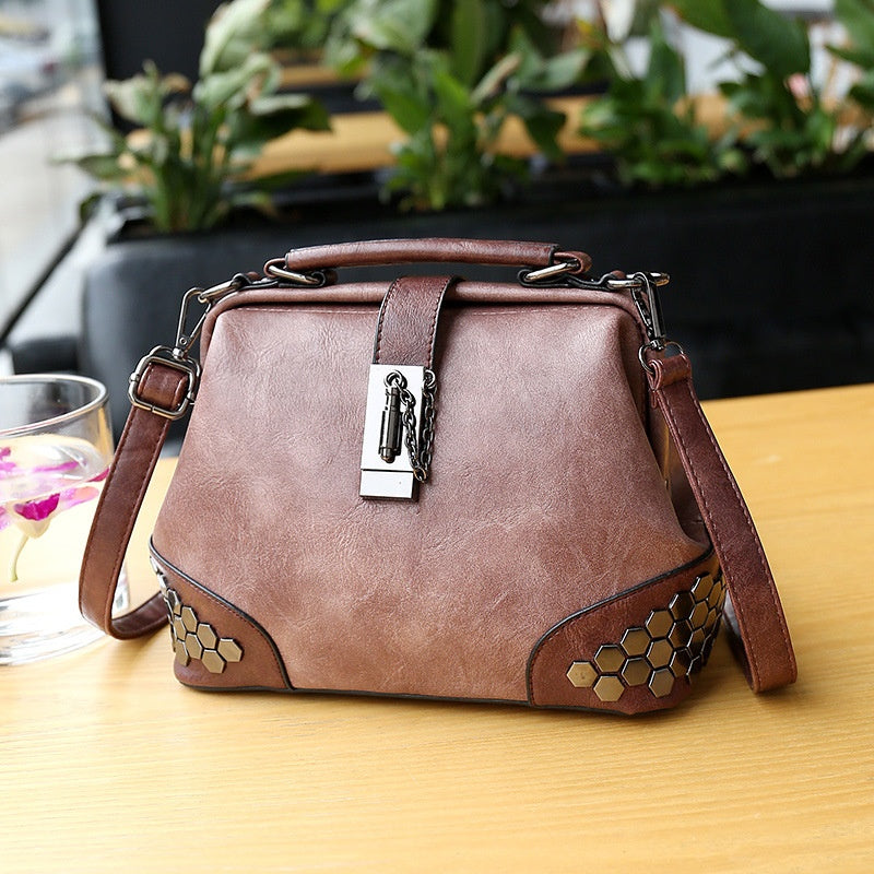 Women's Fashion PU Shoulder Handbag