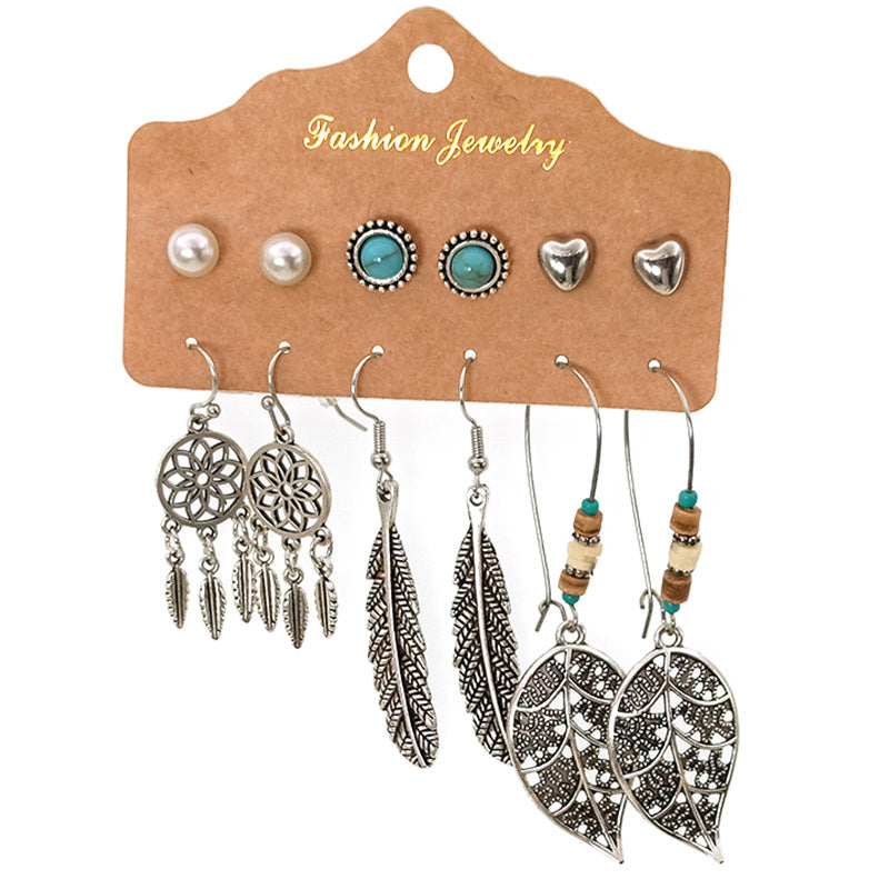 Women's Bohemian Tassel Earrings – 3-Piece Set