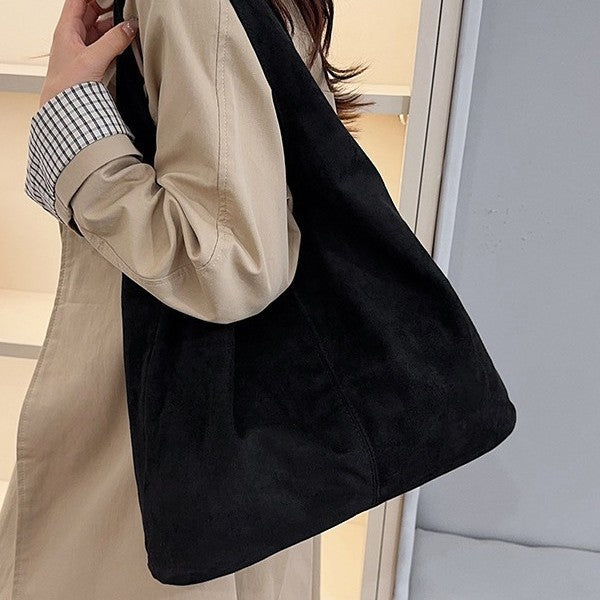 Women's Large-Capacity Plush Tote Bag