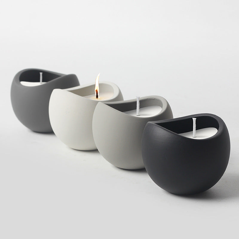 Ceramic Candle Cup Home Aromatherapy Vessel
