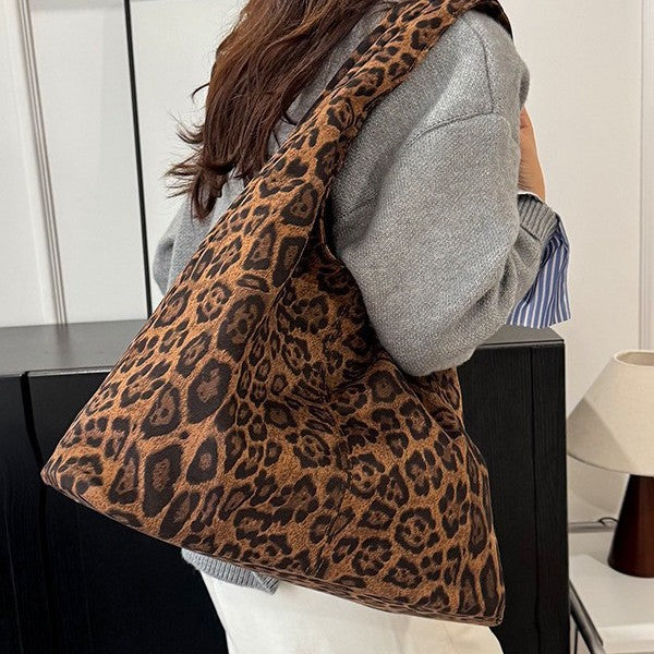 Women's Large-Capacity Plush Tote Bag