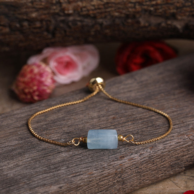 Women's Adjustable Prismatic Stone Chain Bracelet