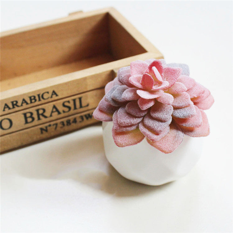 Artificial Succulent Bonsai Creative Ornaments for Home Table Garden Decoration Artificial Plants with Pot