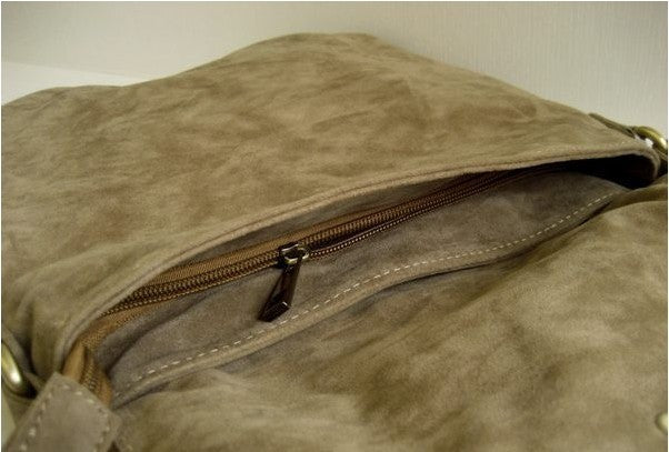 Women's Suede Fringe Crossbody Bag