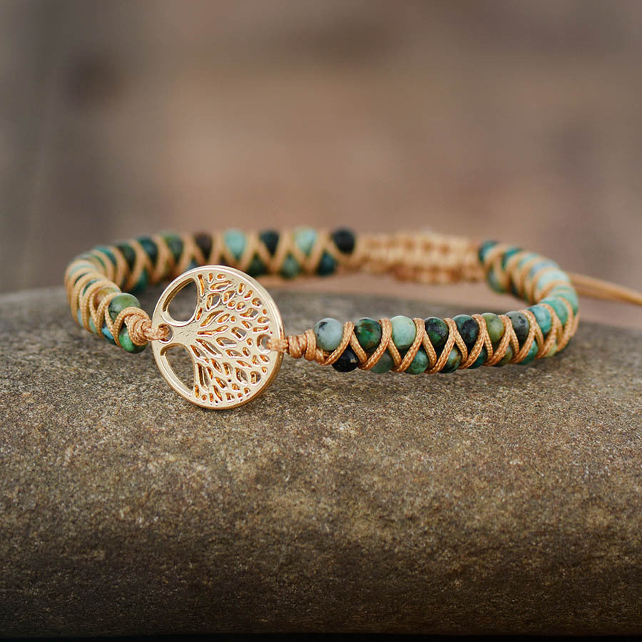 Tree of Life Charm Braided Friendship Bracelet