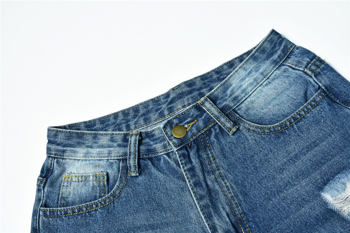 Women's Mid-Rise Ripped Skinny Jeans