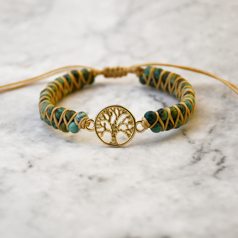 Tree of Life Charm Braided Friendship Bracelet