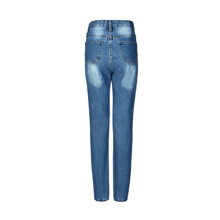 Women's Mid-Rise Ripped Skinny Jeans