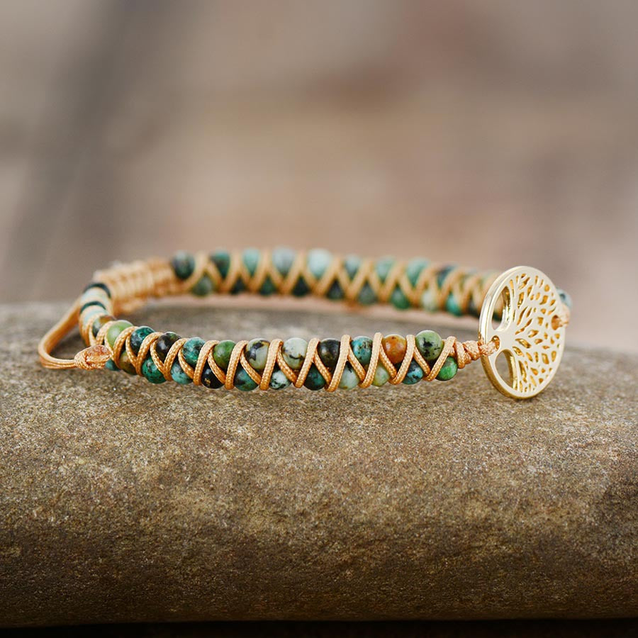 Tree of Life Charm Braided Friendship Bracelet