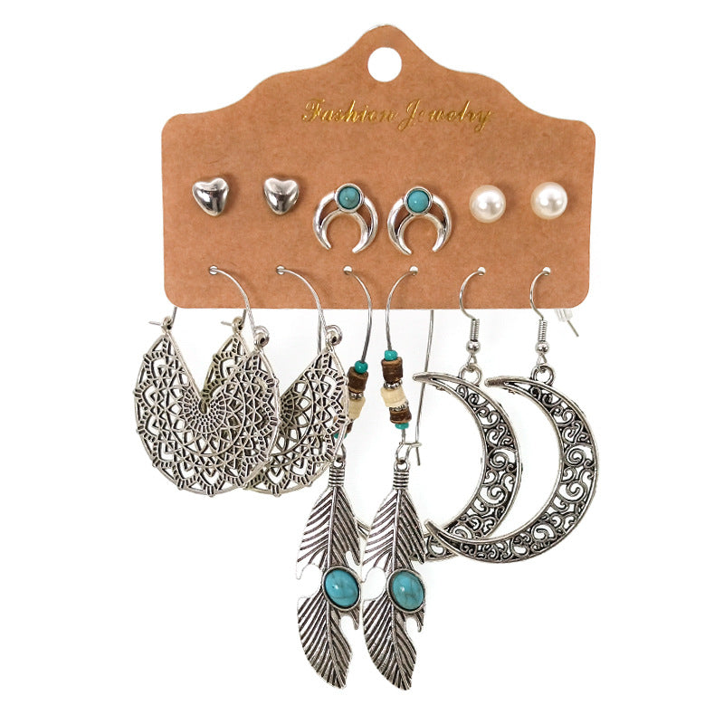 Women's Bohemian Tassel Earrings – 3-Piece Set