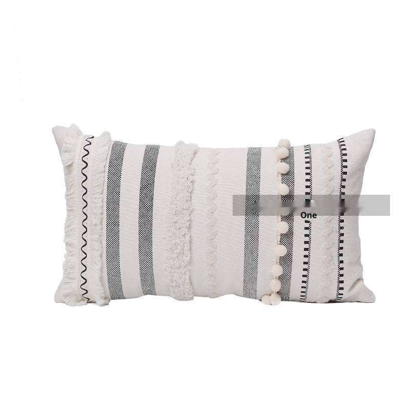 Bohemian Tufted Throw Pillow Cover & Cushion