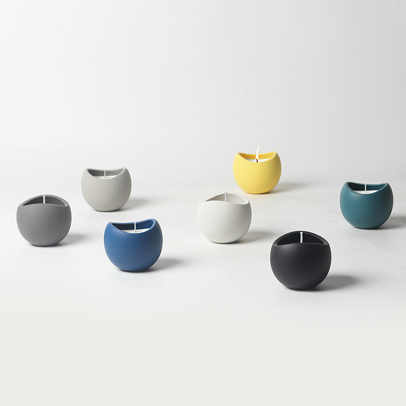 Ceramic Candle Cup Home Aromatherapy Vessel