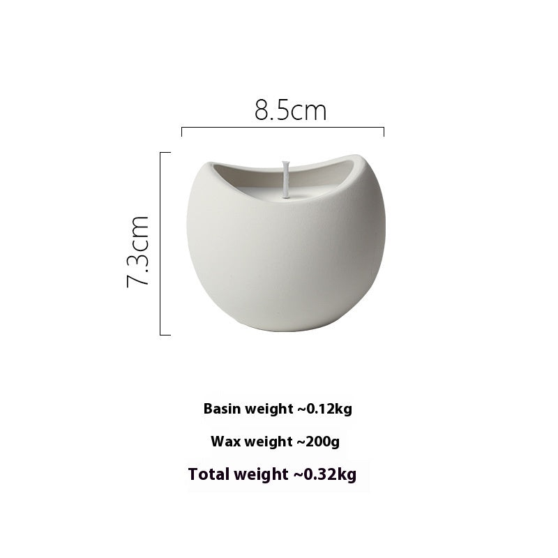 Ceramic Candle Cup Home Aromatherapy Vessel