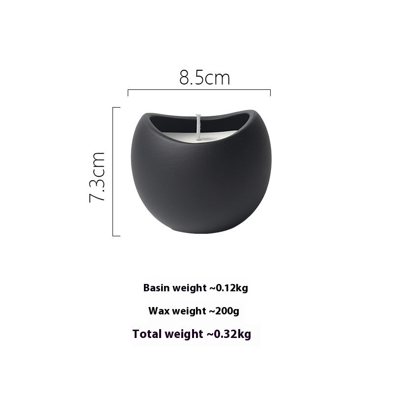 Ceramic Candle Cup Home Aromatherapy Vessel