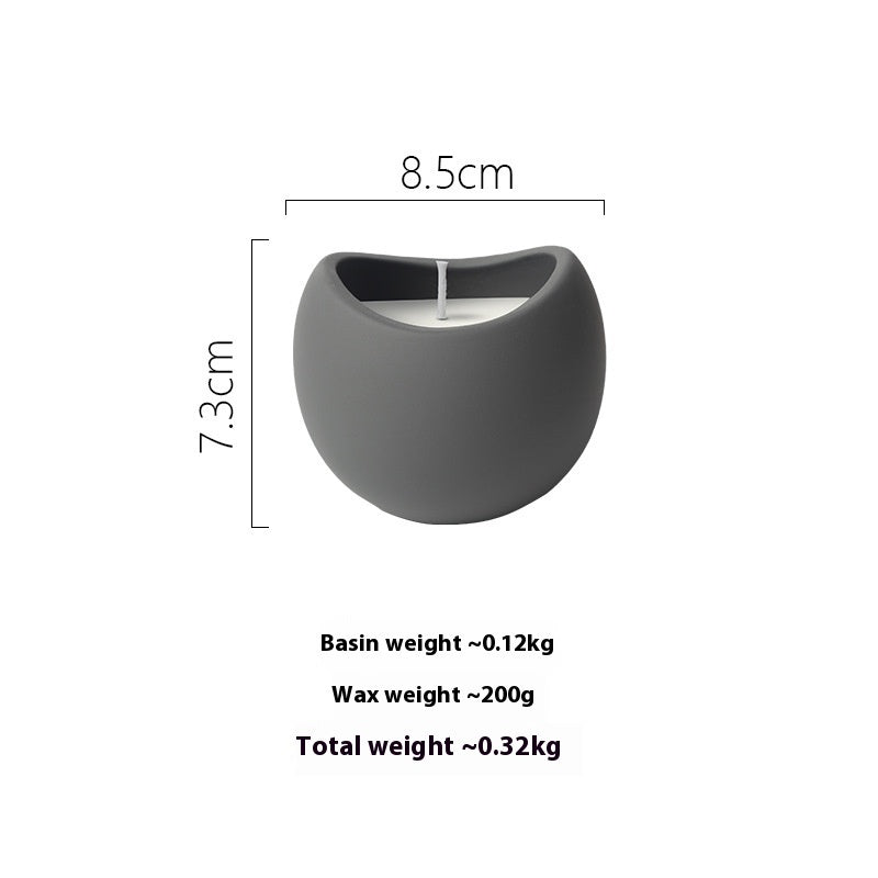 Ceramic Candle Cup Home Aromatherapy Vessel
