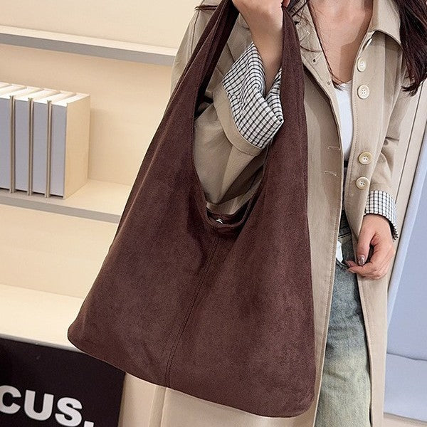 Women's Large-Capacity Plush Tote Bag